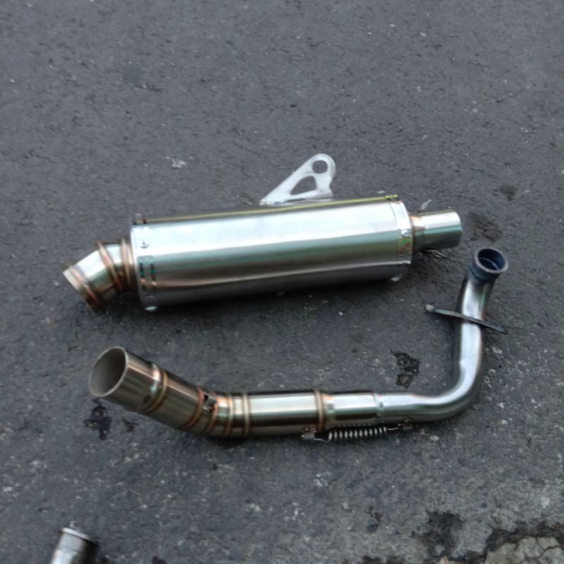 knalpot custom BEAT dan SCOOPY best3 polos inlet 38 pnp SCOOPY BEAT GENIO VARIO 110 FI knalpot racin