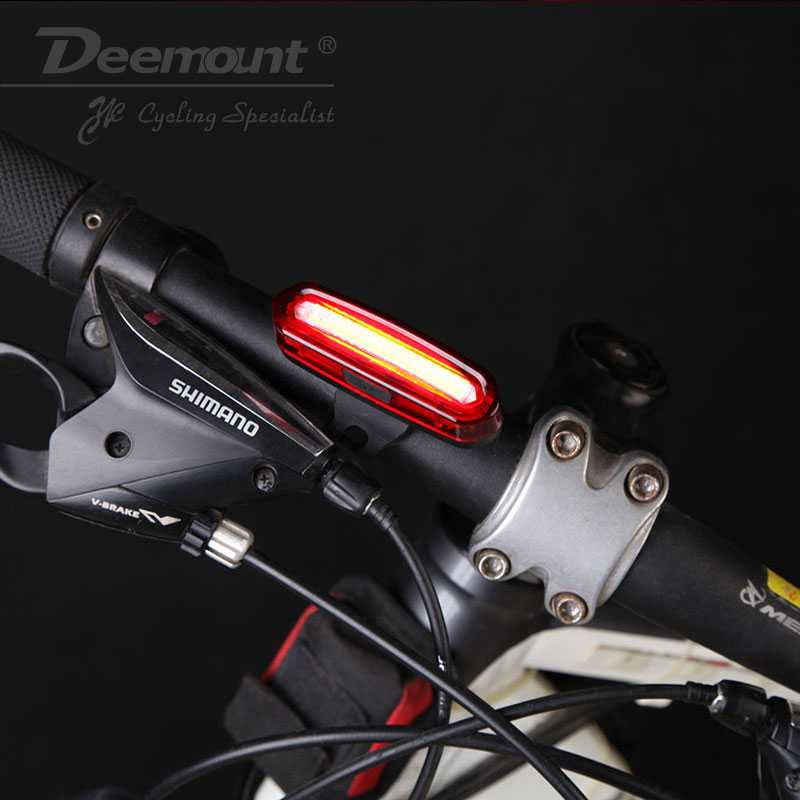 Deemount Lampu Sepeda LED Taillight USB Rechargeable 120 Lumens DC-115