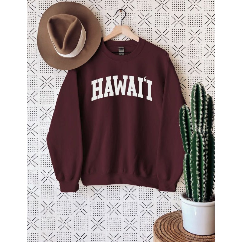 Sweater HAWAII BIG SIZE S - XXXXXL(6XL) Sweatshirt Crewneck Long Sleeve Fashion Pria Wanita Jumbo OVERSIZE 5XL 4XL 3XL 2XL XL L M