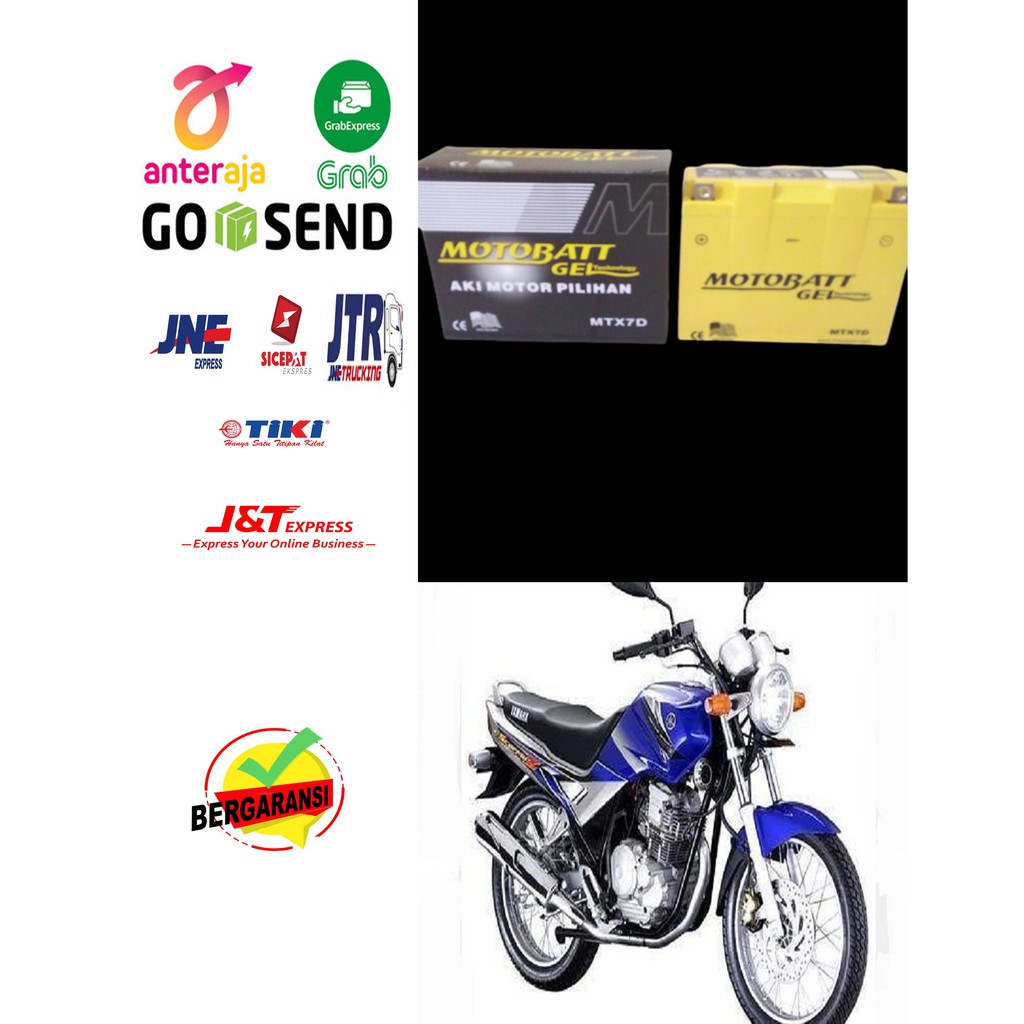 aki motor yamaha scorpio MTX7D motobatt ori asli aki kering