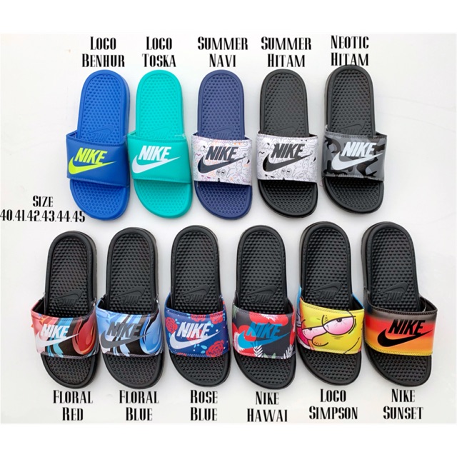  NIKE  BENASSI COWOK  sandal  slop Shopee Indonesia