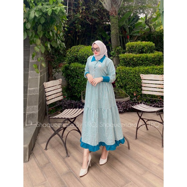 MIDI DRESS SALUR SHAQUEENARA ORIGINAL BY TRQ