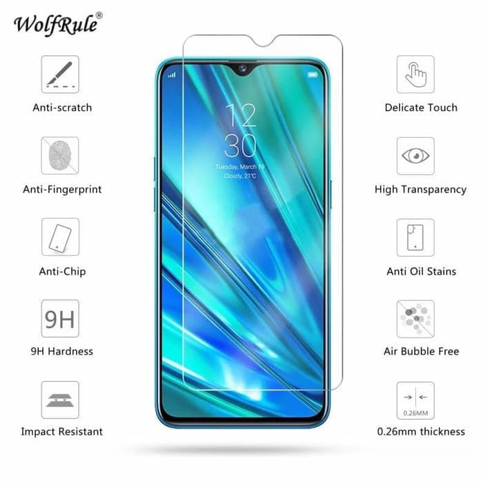 TEMPERED GLASS REALME 5 5i 5S 6i C3 6.5 ANTI GORES KACA FULL BENING - SCREEN PROTECTOR