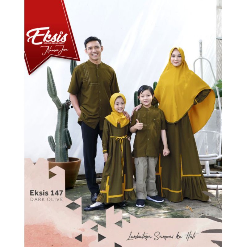 EKSIS 147 DARK OLIVE GAMIS MISHA 43 KOKO KASEO 84 BAJU MUSLIM SARIMBIT ETHICA SEPLY