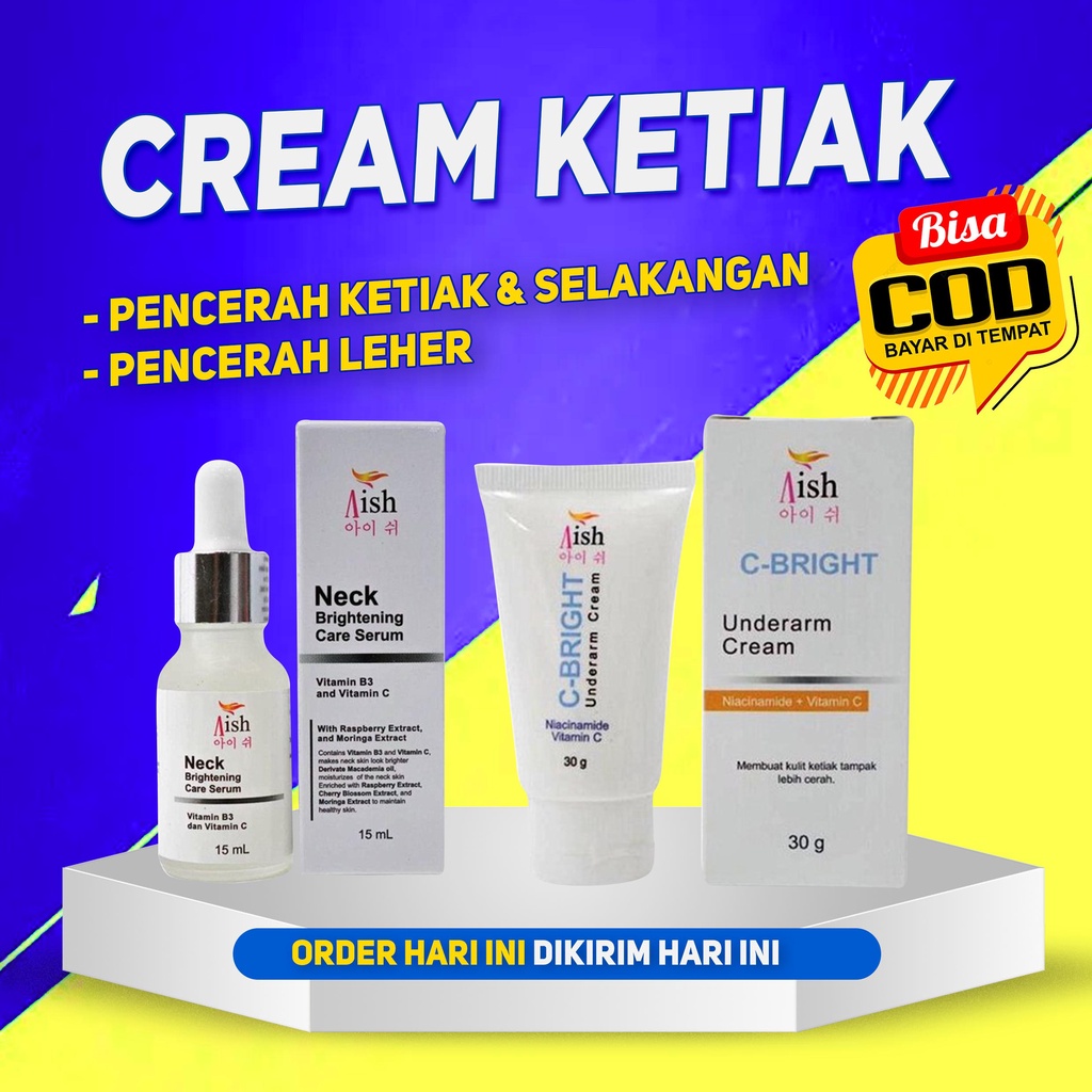 AISH KRIM KETIAK / AISH KRIM SELAKANGAN / BISA COD! AISH UNDERARM CREAM / AISH C BRIGHT AISH C BRIGHT UNDERARM CREAM / AISH UNDERARM KOREA / AISH NECK SERUM / C BRIGHT KETIAK ORIGINAL ORI 100%