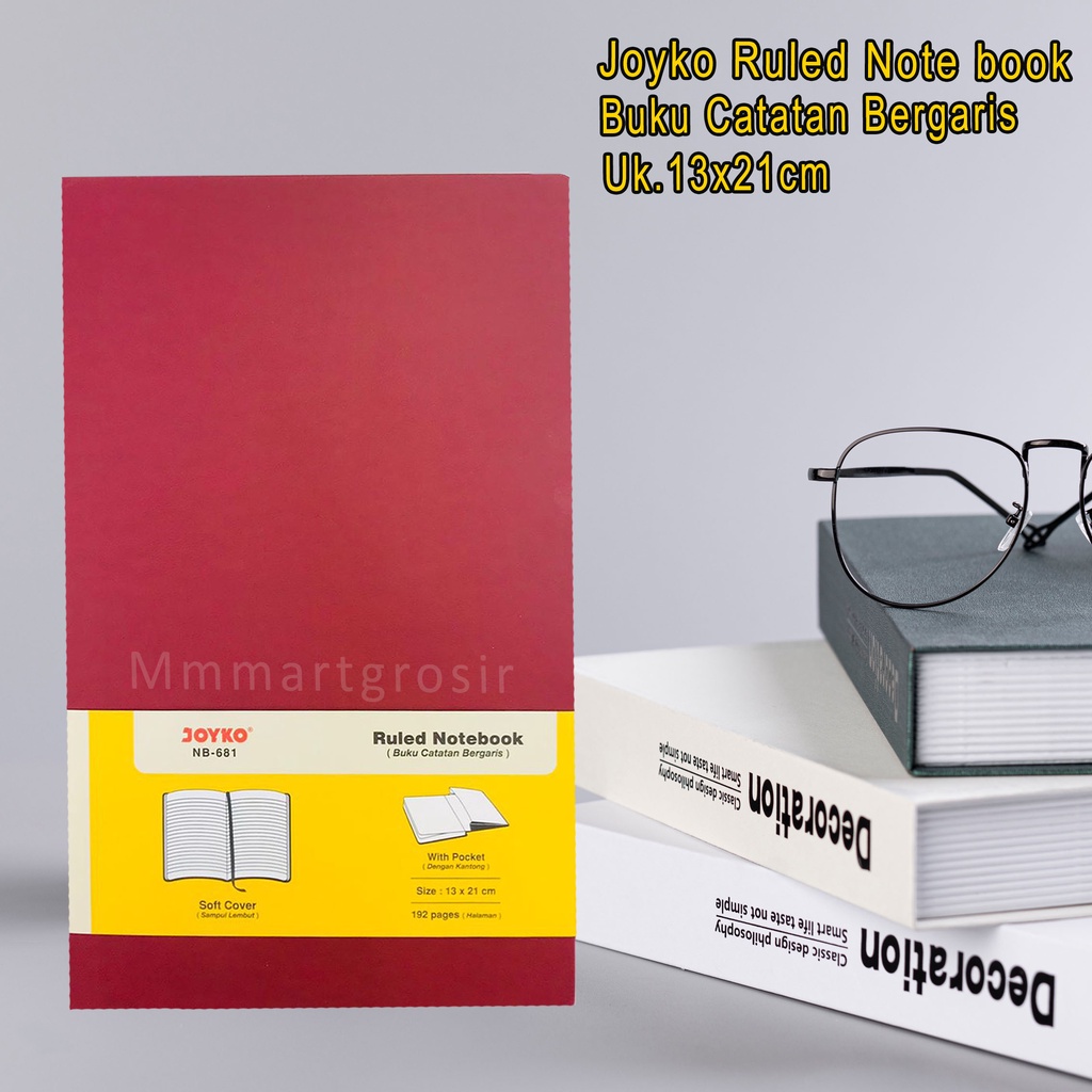 

Joyko NB-681 / Buku Catatan Bergaris / Ruled Note book / Uk.13x21cm