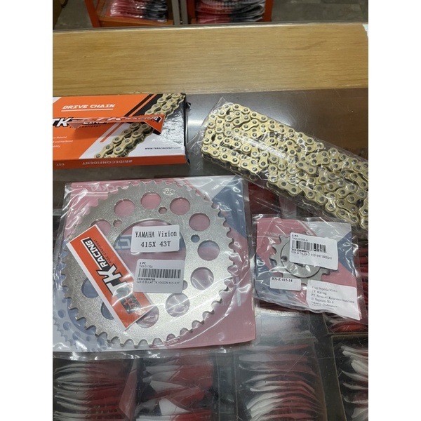 Gear set 415 TK Racing Vixion Mx king 34 - 47