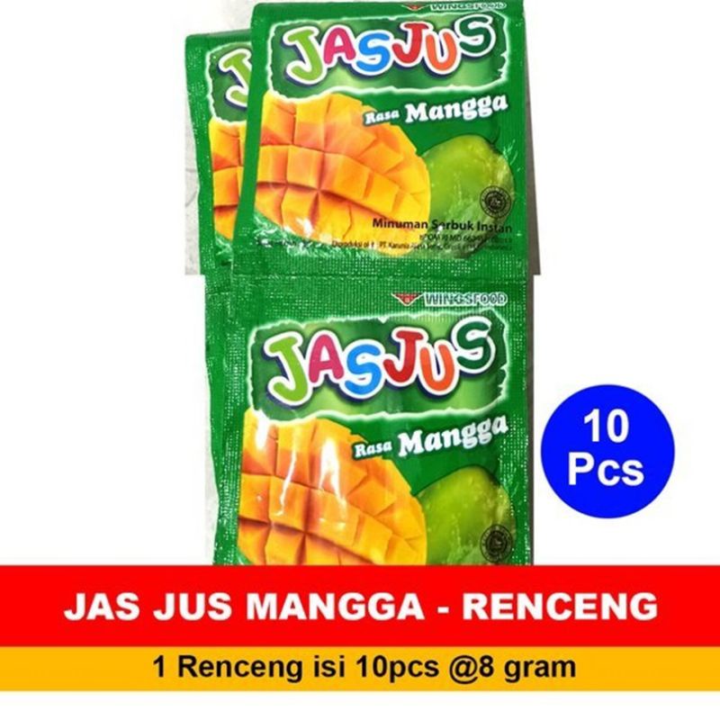 

JASJUS RASA MANGGA 1RENCENG isi 10pcs