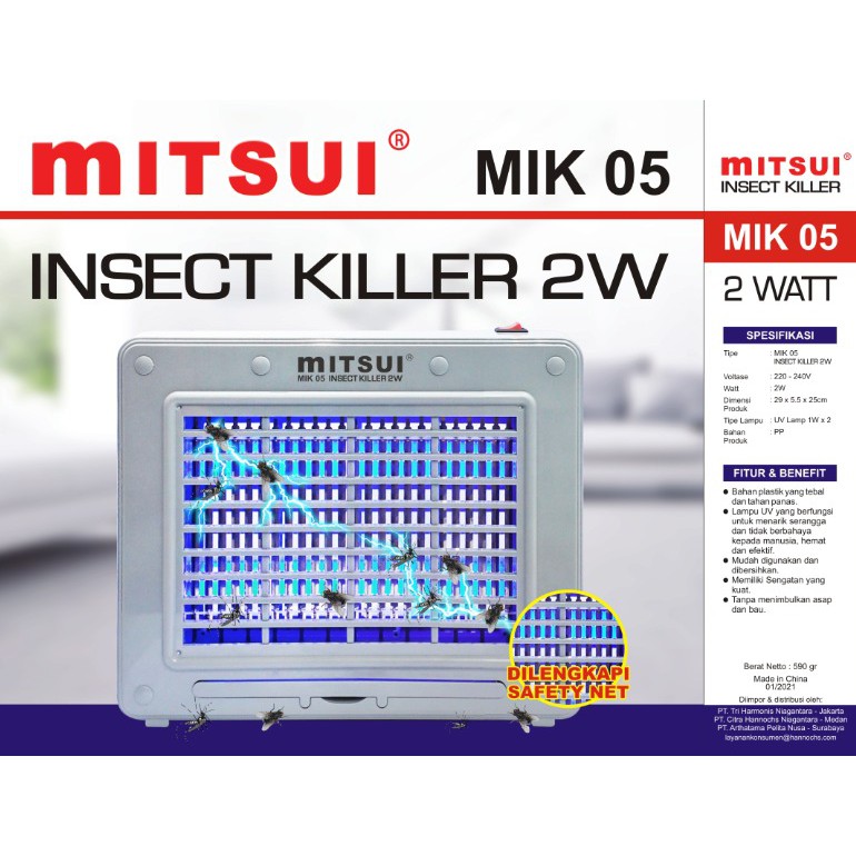 Mitsui Insect Killer 2 W Perangkap nyamuk dan Serangga Super Murah