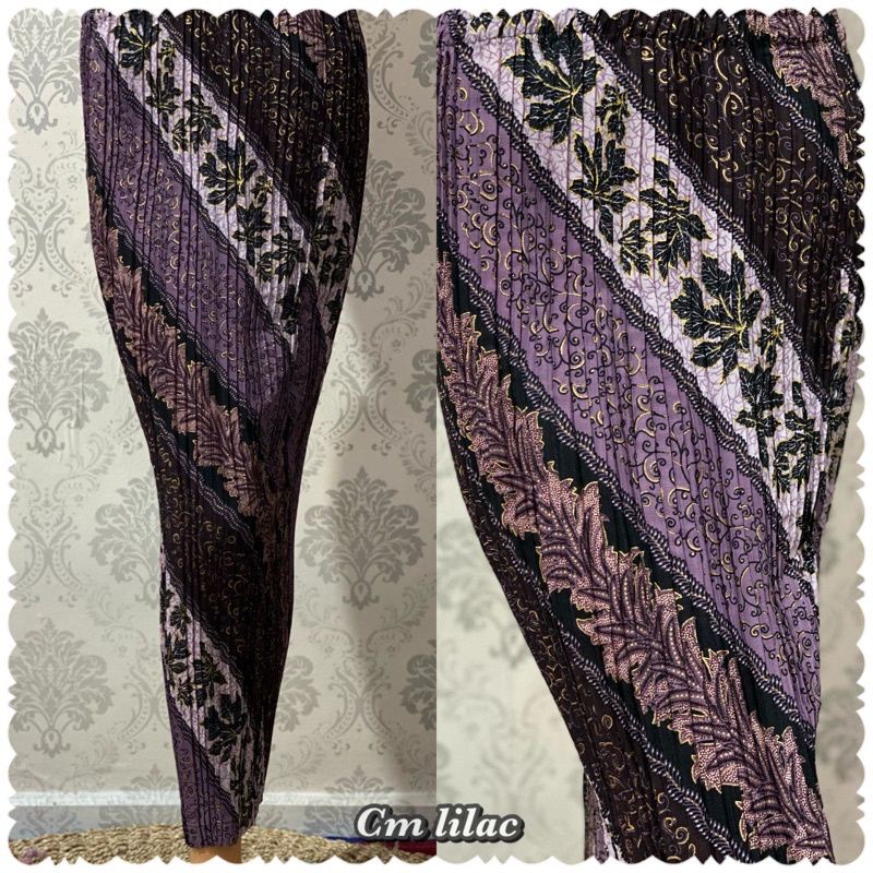 Rok plisket batik motif syahrini / rok rempel / rok span / rok batik kondangan