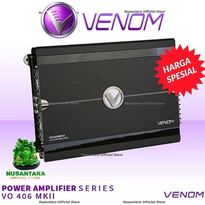 VENOM DIABLO AMPLIFIER 4 CHANNEL VO 406 MKII POWER VO406MKII