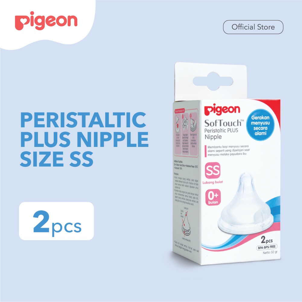 Pigeon SofTouch PP Nipple SS 0+ mount