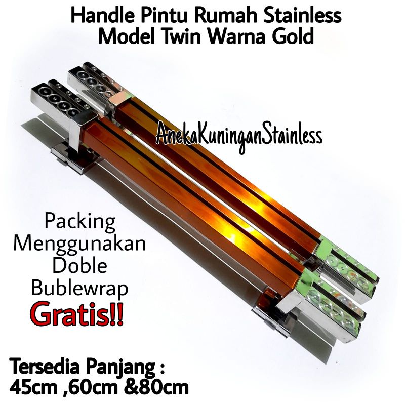 handle pintu / gagang pintu / tarikan pintu minimalis panjang 45cm 60cm 80cm