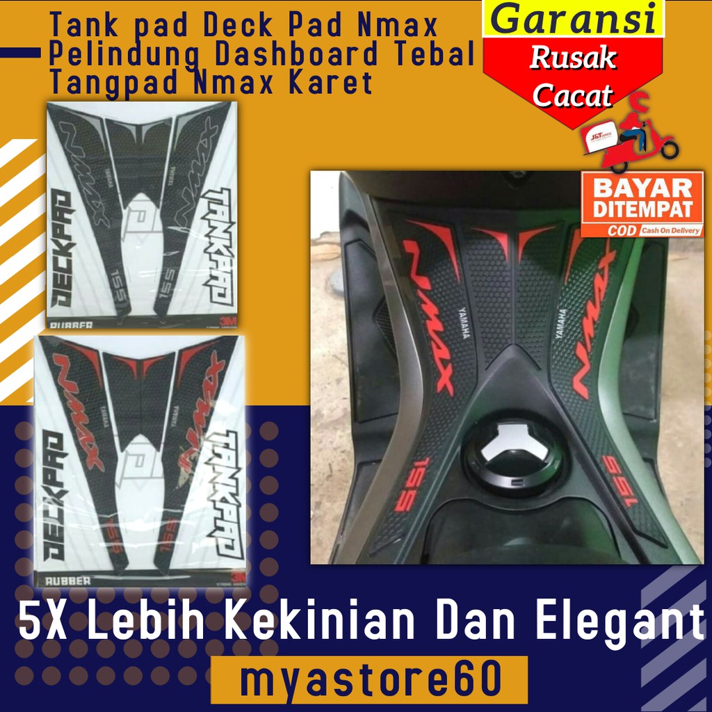 Tank pad Deck Pad Nmax Pelindung Dashboard Tebal Tangpad Aksesoris Variasi Yamaha Nmax Lama Karet