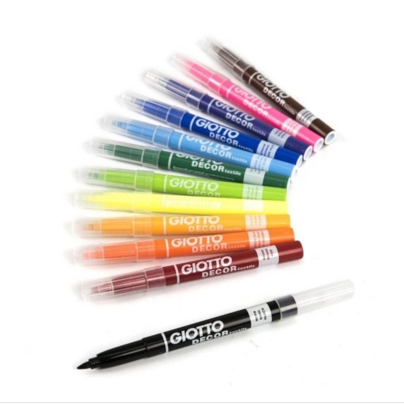 

Spidol Kain Permanen Satuan Giotto Decor Textile Marker Kanvas Baju Sepatu Masker