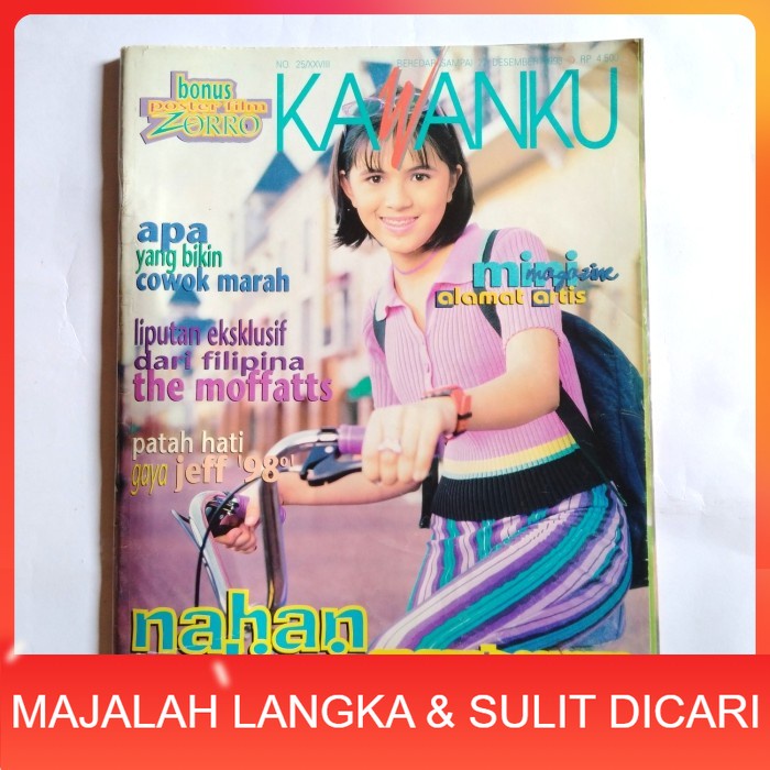 Majalah KAWANKU No.25 Des 1998 Cover NYCTA GINA Langka
