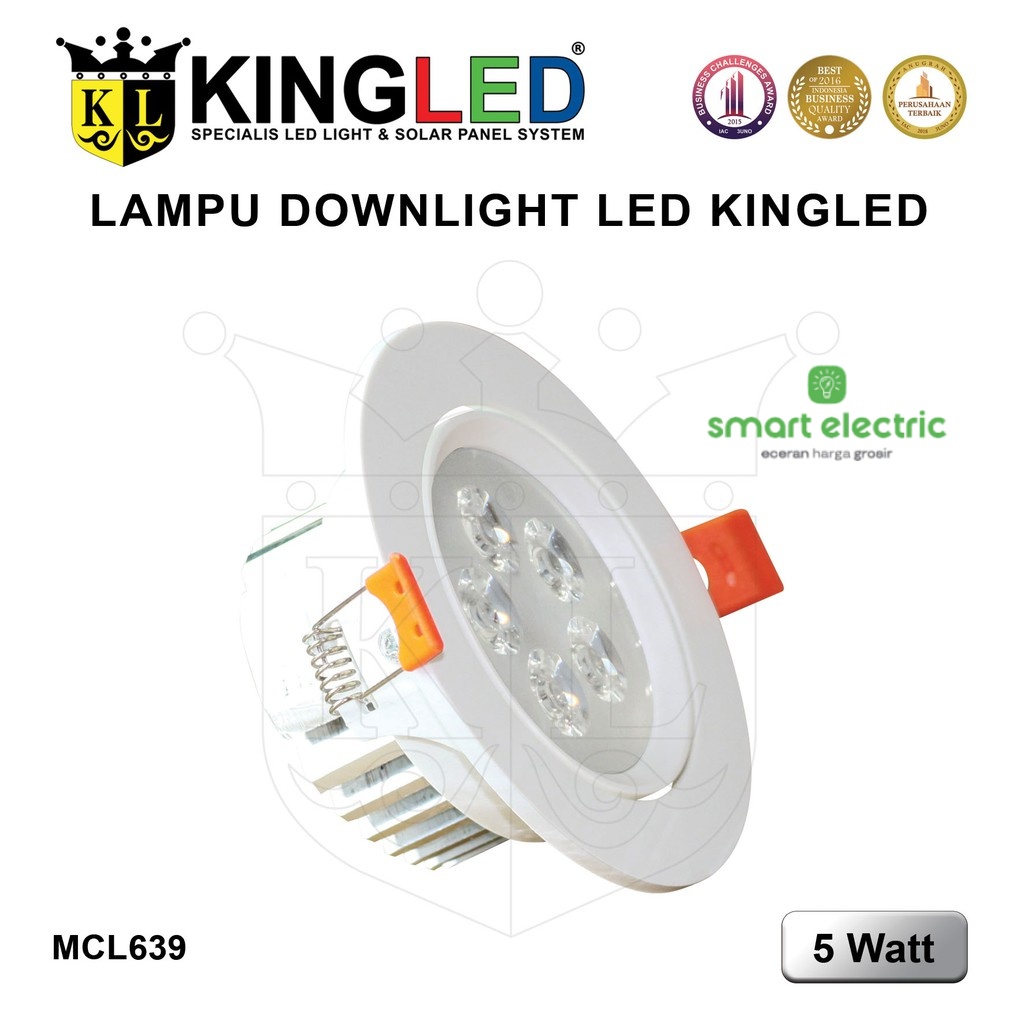 KINGLED Lampu Downlight Plafon LED Sorot 5 Watt Spot Light