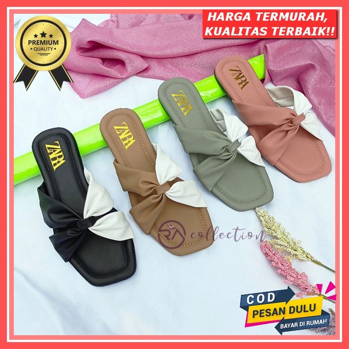 Sandal Slip Wanita Suede Etnik || Sendal Wanita | Sandal Wanita Murah | Sandal Lepek , Flet Sandal T