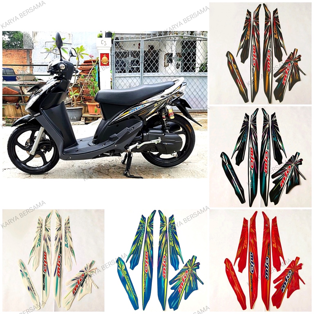 Stiker Striping Mio Sporty 2008 / List Stiker Standar Mio Sporty 2008-2009