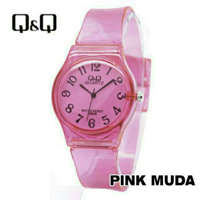 Ready Jam Tangan Wanita Q&amp;Q Jelly Murah Transparan Rubber