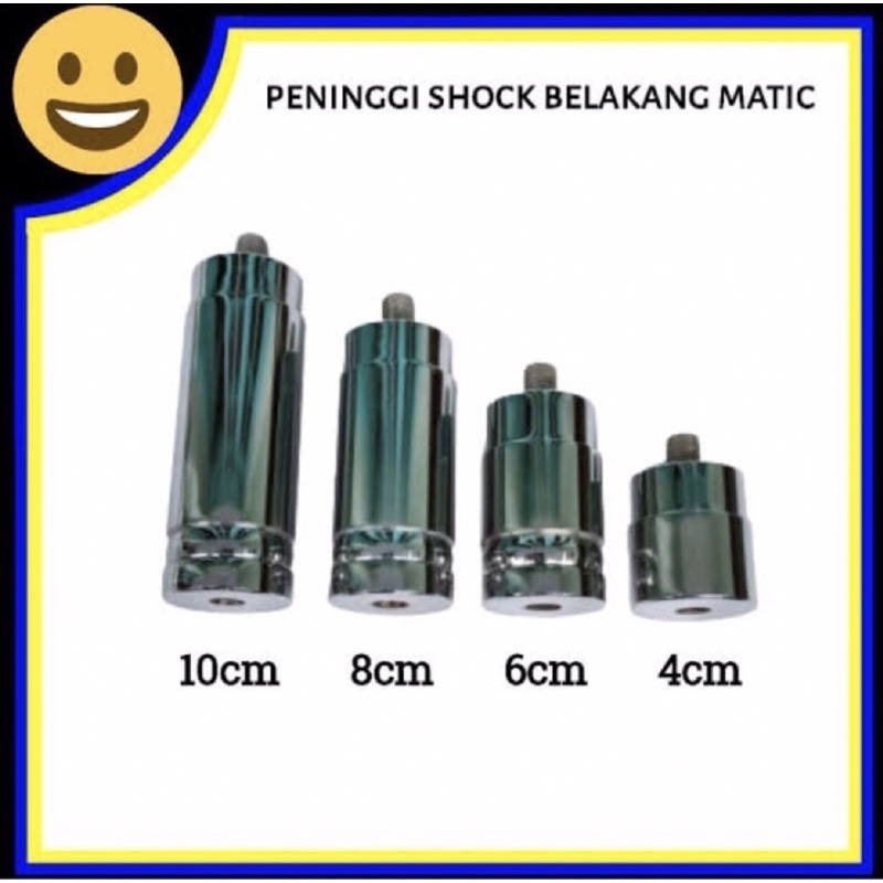 Peninggi Shock Belakang Matic Universal Motor Vario Scoopy Mio Beat Nmax Pcx Aerox Fino Lexi Mio M3 Mio Soul Beat Fi Scoopy Fazzio DLL ALL Matic