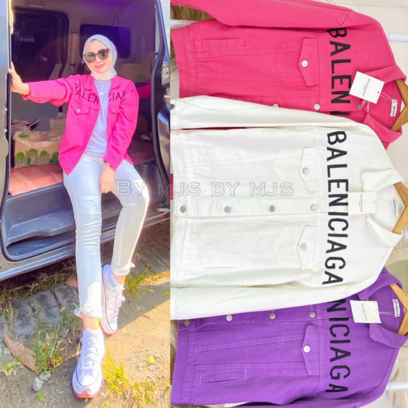 JAKET JEANS PREMIUM BALEN BAL3NCIAGA