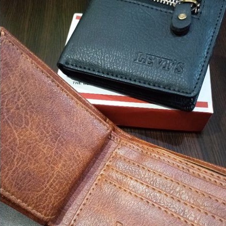 dompet lipat pria bahan kulit sintesis lokal berkualitas model sleting depan #dompet #dompetpria #dompetcowok #dompetlokal