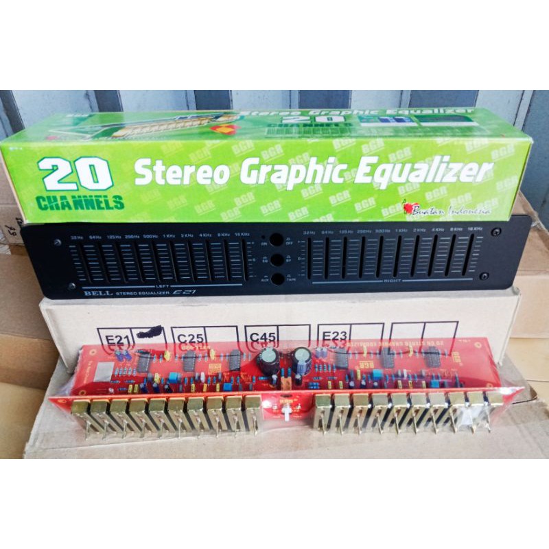 Jual Kit Plus Box Equalizer 20 Ch Stereo BELL BGR 020 Shopee Indonesia