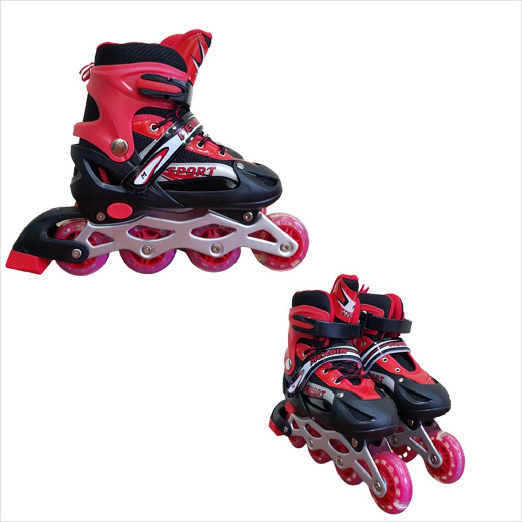 Sepatu Roda Anak/Sepatu Roda Inline Skate 1RD Lampu FREE BAUT 905C