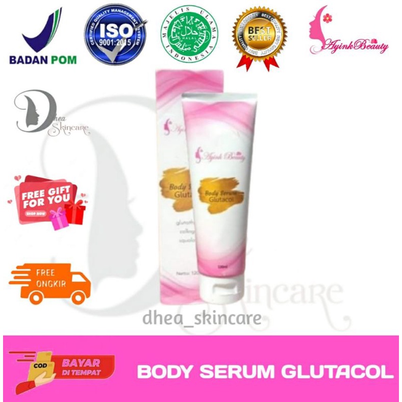 BSG/Body Serum Glutacol Ayink Beauty Original BPOM Mencerahkan dan Melembabkan Kulit extra Aloe Vera