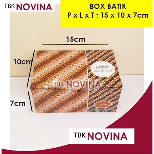 KOTAK SNACK BATIK / BOX NASI SNACK / DUS BOLU KUE GORENGAN BATIK