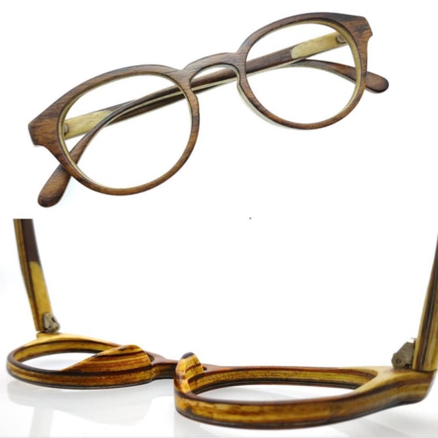 frame kacamata kayu GV (frame +lensa)