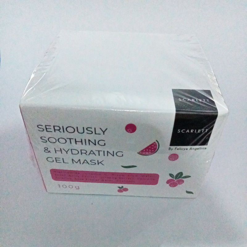 (INEED) [BARU!!] SCARLETT MASKER WAJAH MUGWORT &amp; SHOOTING GEL MASK 100gr