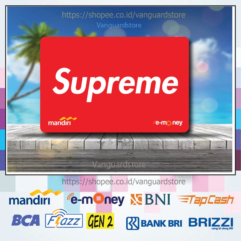 KARTU E MONEY E TOLL SUPREME BRAND KUMPULAN 5 EMONEY MANDIRI FLAZZ BCA BNI TAPCASH BRIZZI