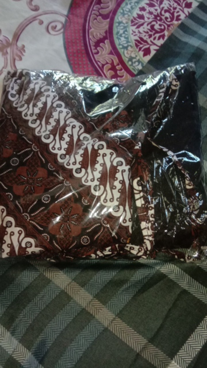 Tey-17 Batik Wanita Asj Sa Hrb026 Kenongo Kemeja Tosca Pendek