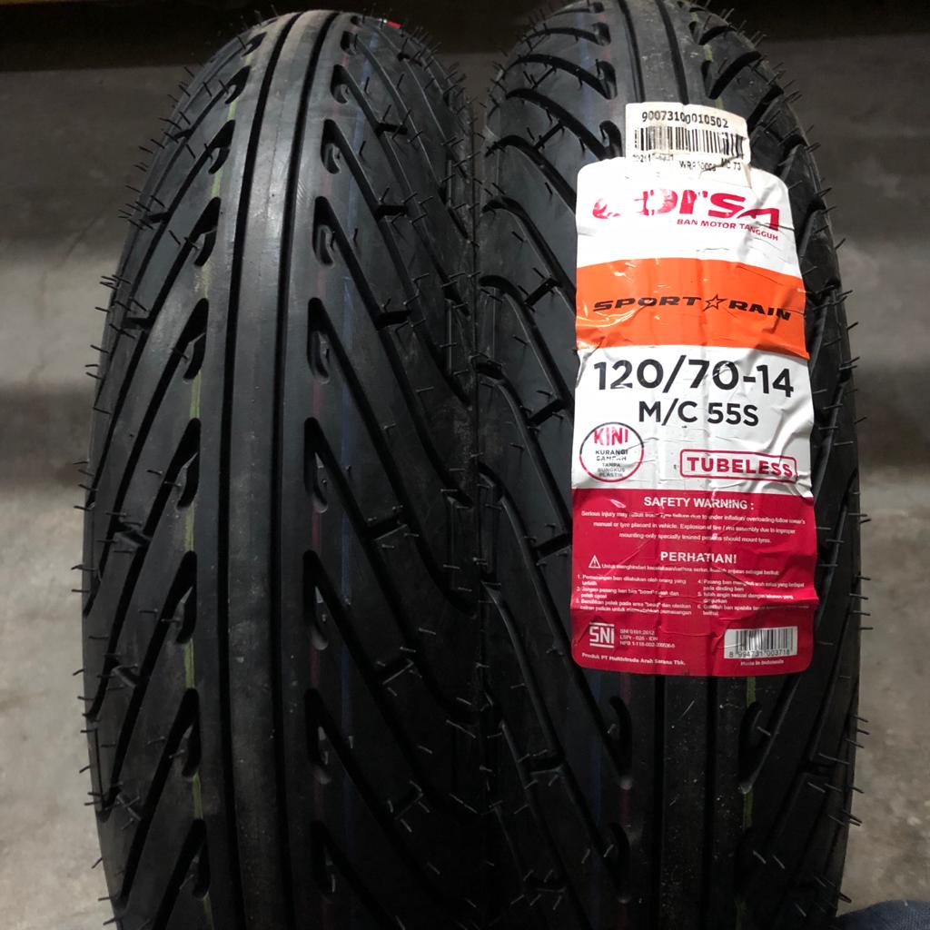 Ban motor matic Corsa Sport Rain 120 70 14 tubeless