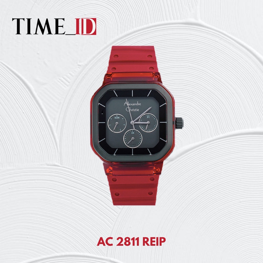 Jam Tangan Alexandre Christie AC 2811 Red Black Wanita