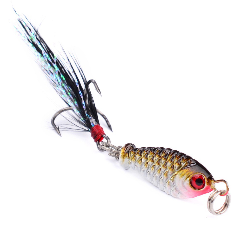 SYFishing 1Pcs Mini Lead Jig Umpan Pancing Swimbait 2.5cm/5g Lead Bait Fishing Lure Ikan Bass Wobbler Sinking Kail Memancing Tackle