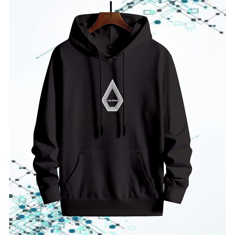 VOLCOM Jaket Sweater Distro - Sweater Hoodie Pria Dan Wanita Flece Tebal