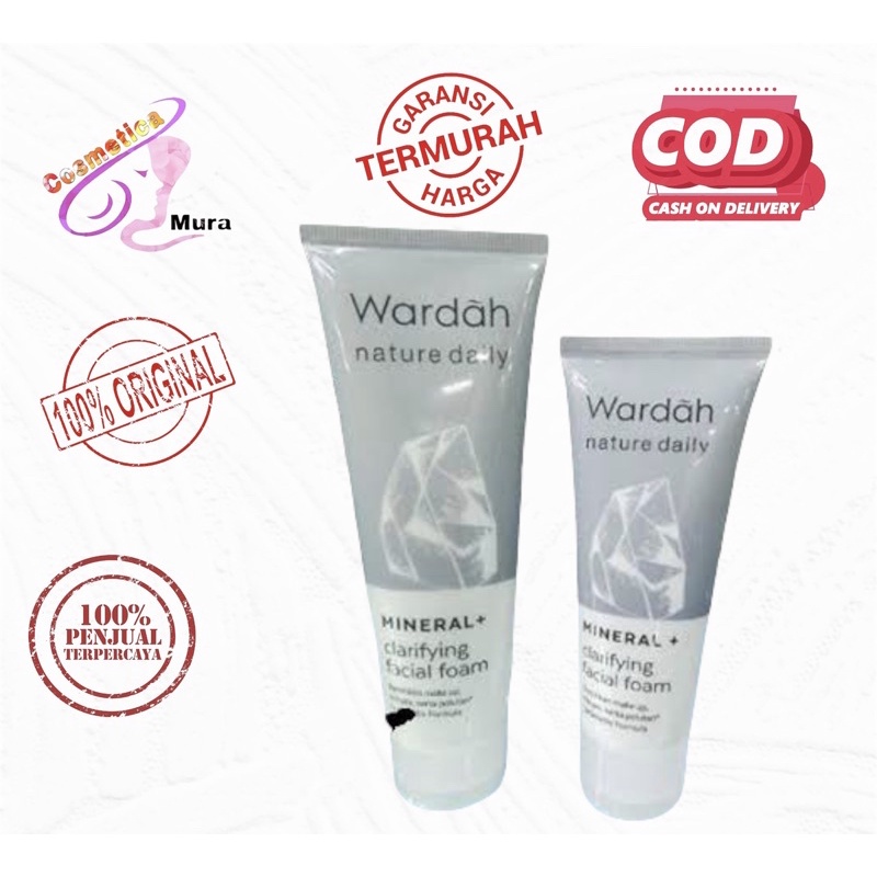 WARDAH MINERAL FACIAL FOAM // nature daily wardah mineral + clarifying facial foal
