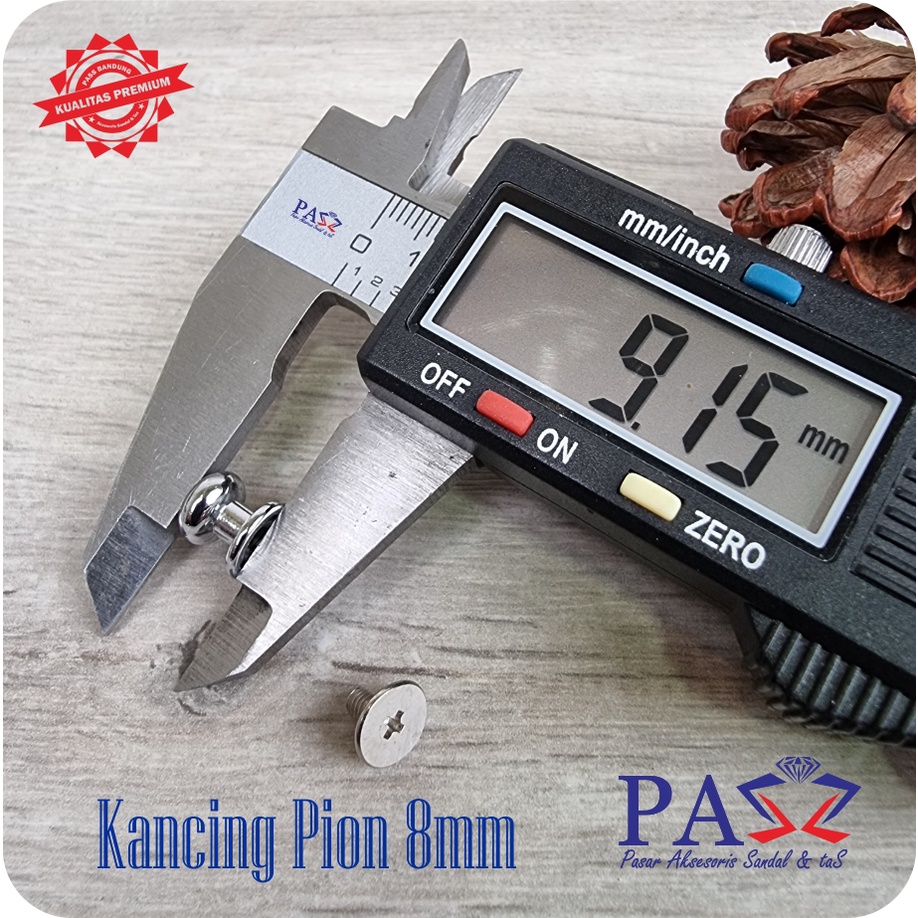 Kancing Pion 8mm harga per 12pcs (Premium Import)