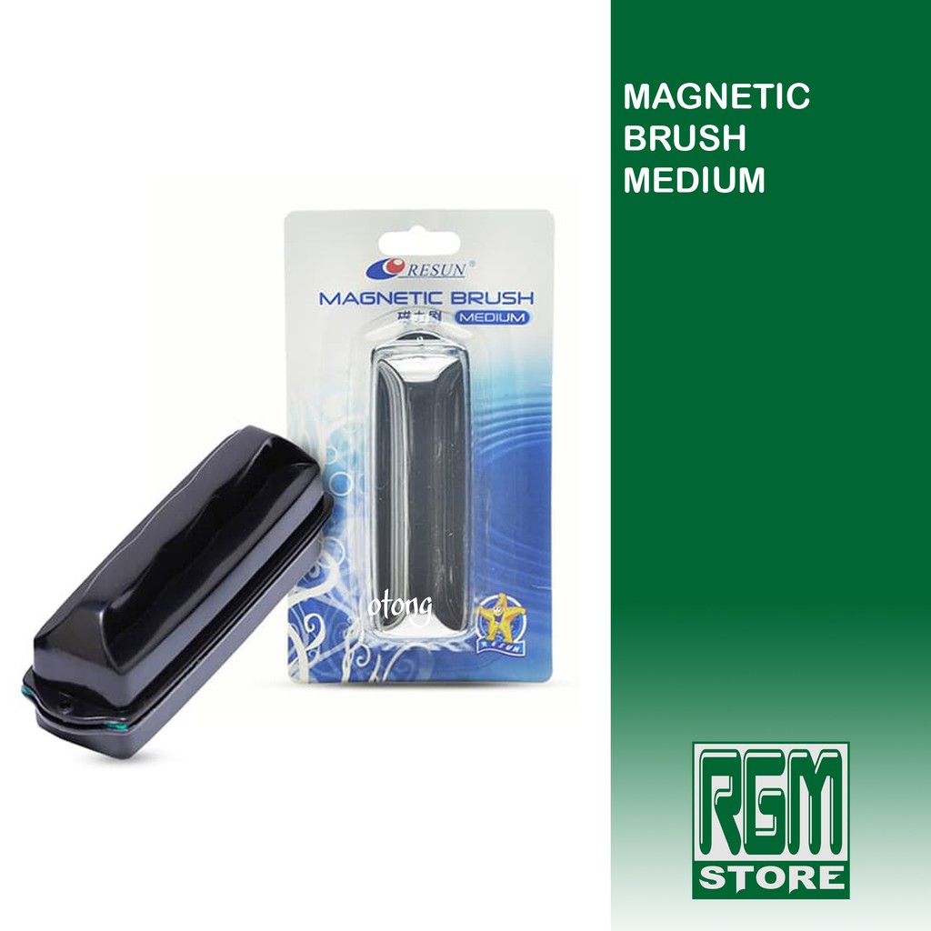 magnetic brush MEDIUM pembersih kaca magnet aquarium aquascape murah