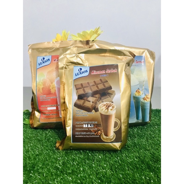 

Luxios Powder Drink Minuman 500gr bubuk bubble tea aneka rasa