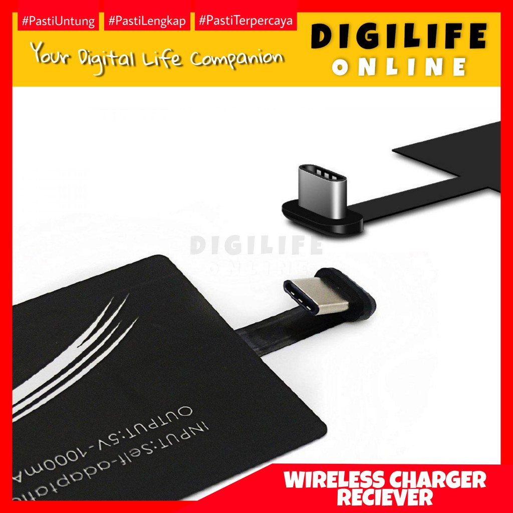 Universal Charging Receiver Qi Wireless USB Type-C for Smartphone