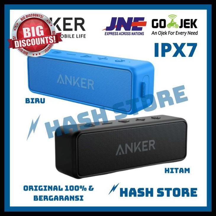 Anker Soundcore 2 Portable Bluetooth Wireless Speaker Ipx5 Waterproof - Hitam New