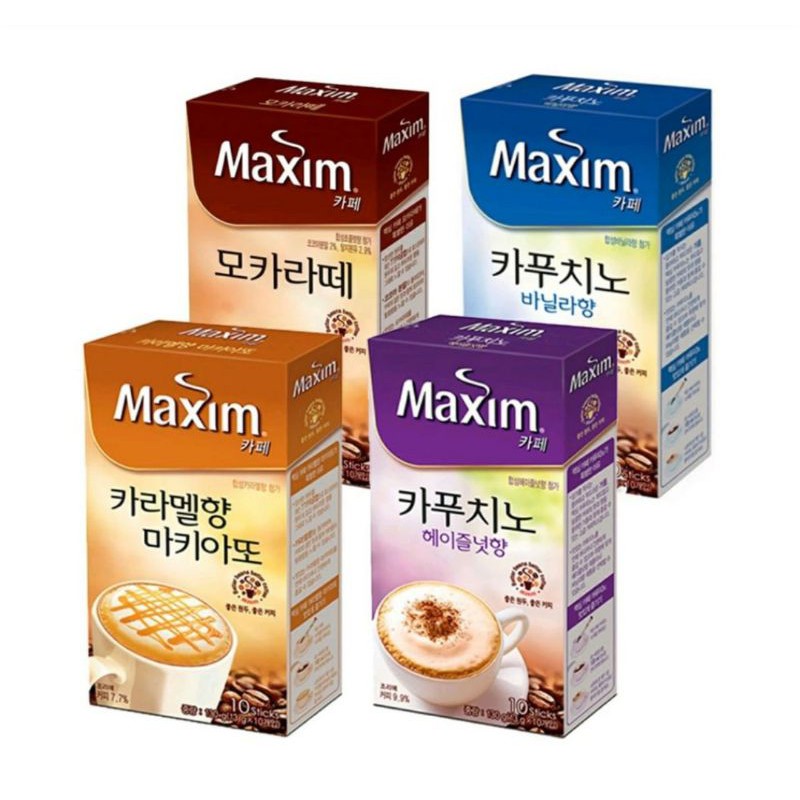 

Maxim Coffee Cafe Caramel Macchiato/Cappuccino Hazelnut/Mocha Latte/Capuccino Vanilla/coffee Import