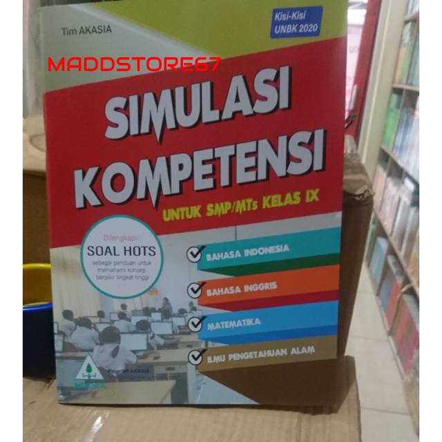 Buku Simulasi Kompetensi Akasia Smp Mts Kelas 9 Kisi Kisi Unbk 2020 Kunci Jawaban Shopee Indonesia