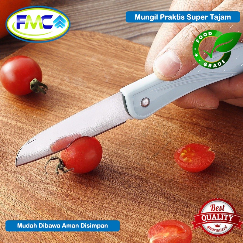 Pisau Lipat Buah dan Sayur Travel Portable Super Tajam Mini Praktis Mudah Di Bawa Pisau Potong Bahan Stainless Steel Anti Karat