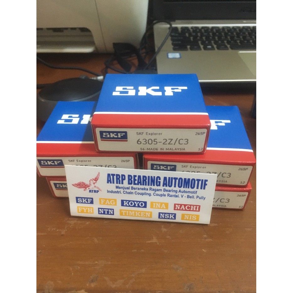 BALL BEARING 6305 2Z/C3 6305 ZZ C3 SKF ORIGINAL