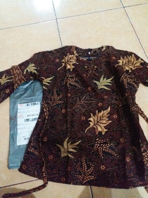 Batik Wanita Asj Sa Hrb026 Kenongo Kemeja Tosca Pendek
